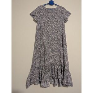 WHEAT Danish Design Girls Dress Size 10 / 140 Short Sleeve 100% Cotton Ruffles